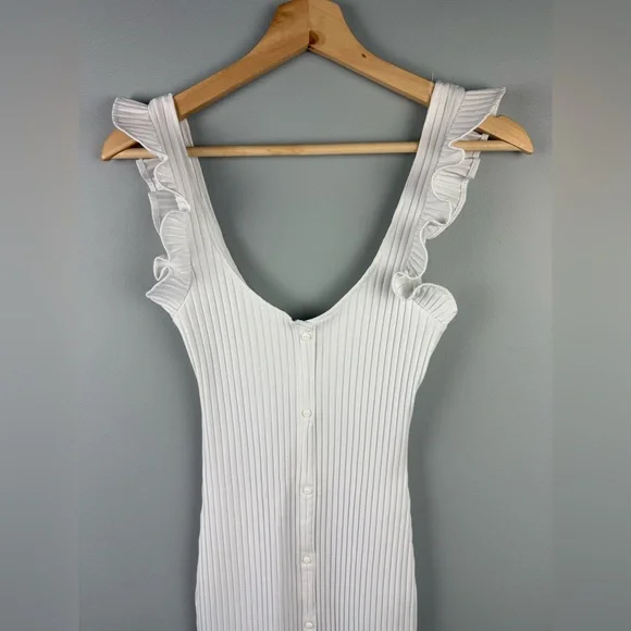 Zara Small Ribbed Bodycon Dress - Picture 2 of 5